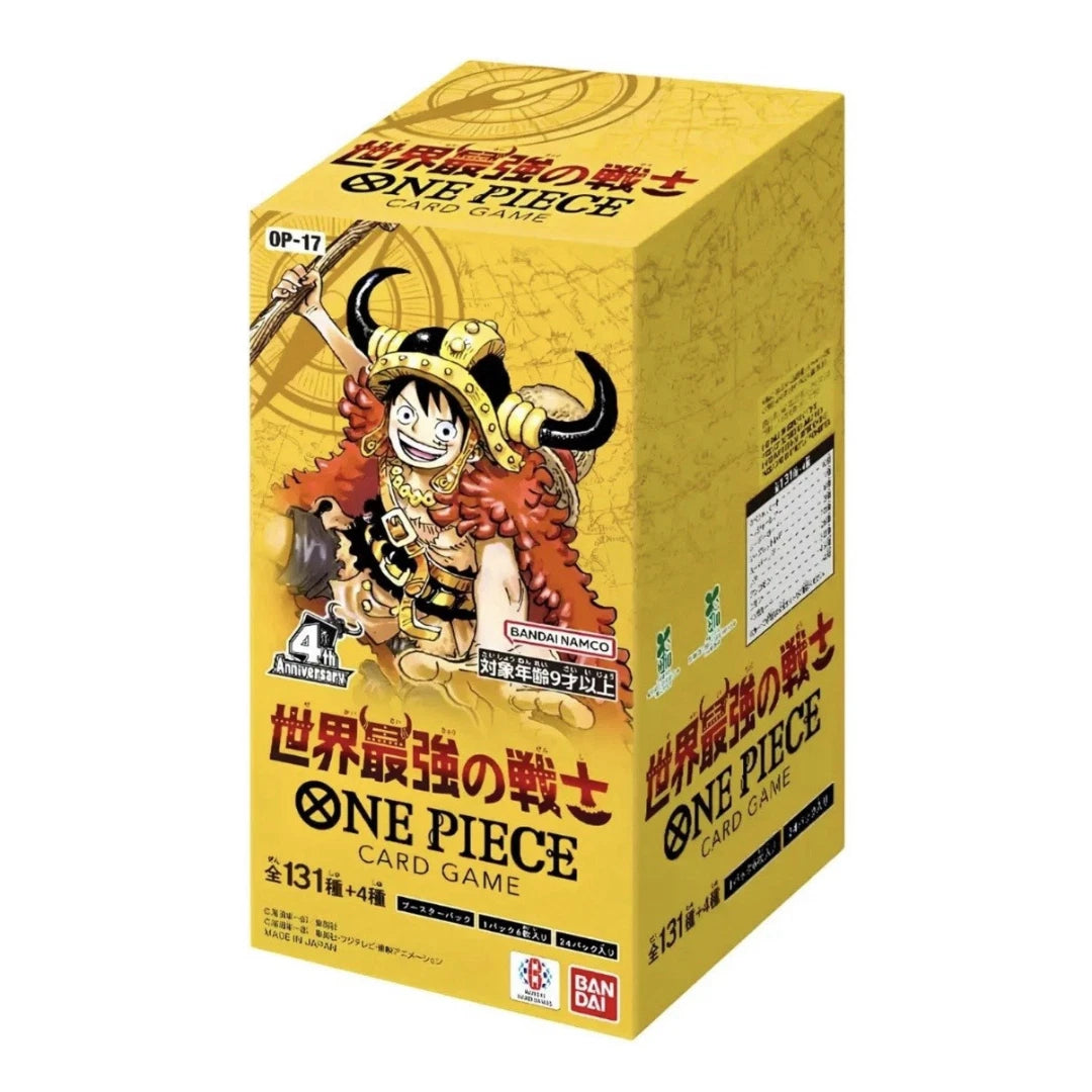 One Piece OP-17 The World's Strongest Warriors Box JAP - 24 Buste - 4th Anniversary